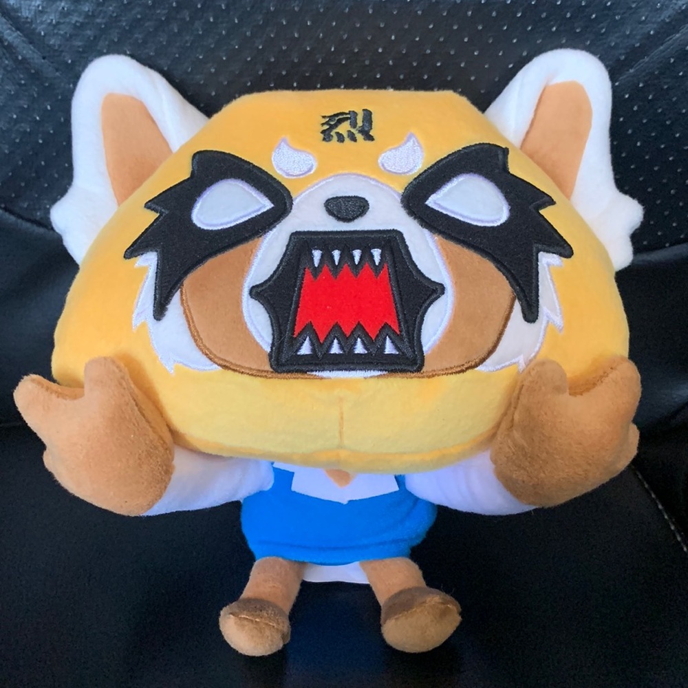 Sanrio Aggretsuko Rage Face Plush 9” NWT
